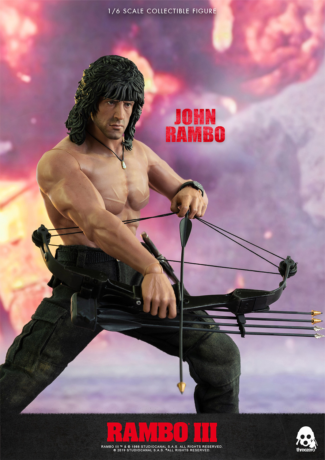 John Rambo - Rambo III  Sixth Scale Figure by Threezero